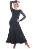 "Grace Black Lace" Ballroom Dress - DanceLuxe Boutique