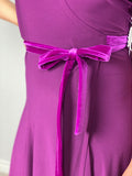 Purple Wrap Latin Dress