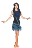 "Dellagio Blue" Latin Dress - DanceLuxe Boutique