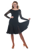 "Fabiana Black" Latin Dance Dress - DanceLuxe Boutique