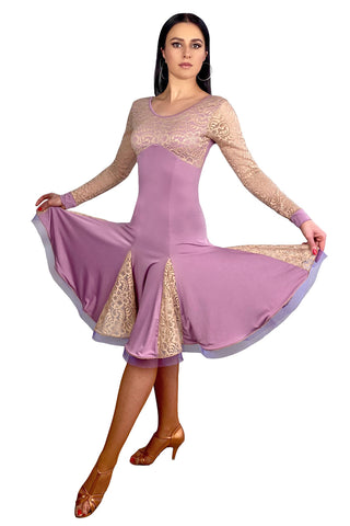 "Fabiana Blush" Latin Dance Dress