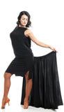"Long Wrap" Black Dance Skirt - DanceLuxe Boutique