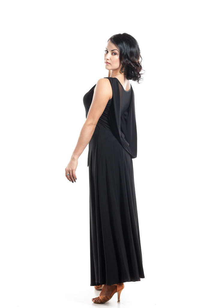 "Long Wrap" Black Dance Skirt DanceLuxe Boutique