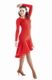"Joanna Red" Latin Dance Dress - DanceLuxe Boutique