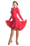 "Joanna Red" Latin Dance Dress - DanceLuxe Boutique