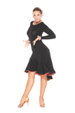 "Novella Red" Latin Dance Dress - DanceLuxe Boutique